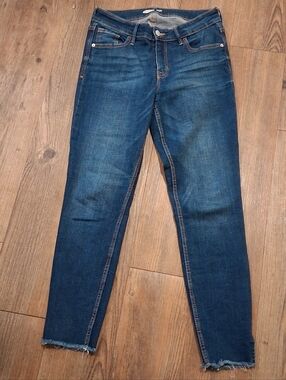 OLD NAVY Women's Mid-Rise Dark Blue Stretch Jeans